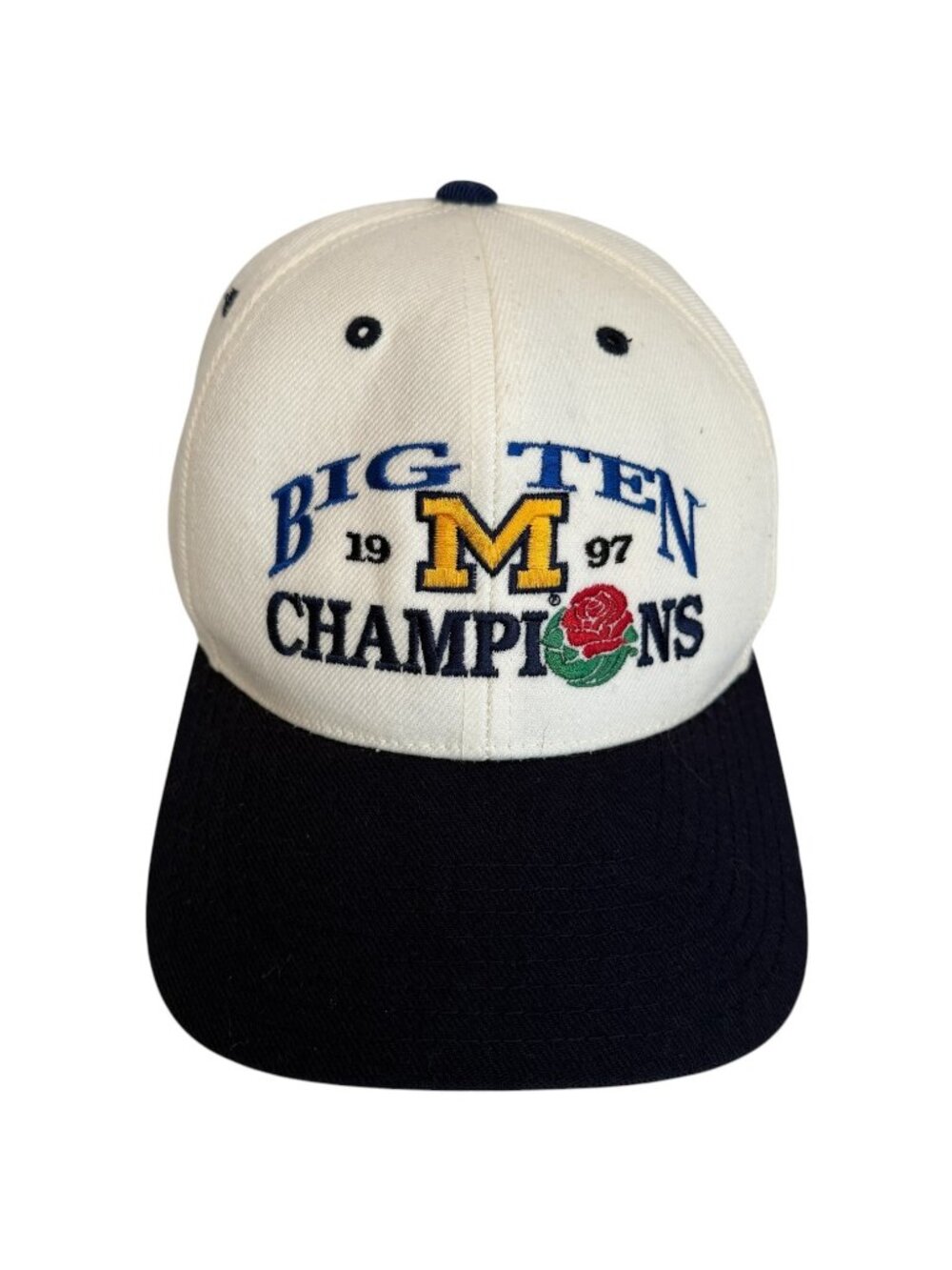 1997 University Of Michigan Wolverines‎ Big Ten Champions Snapback Hat Logo VTG